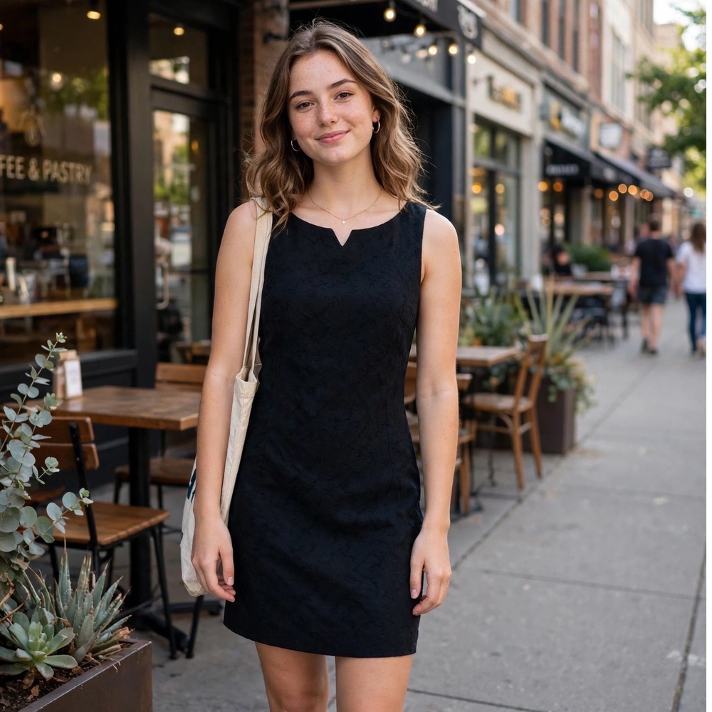 R Wear Rampage Womens Black Floral Sleeveless Dress Size 3 Mini‎
